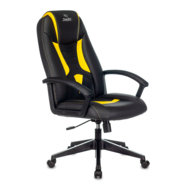 Кресло игровое Zombie 8 желтый/ черный, искусственная кожа, крестовина пластик